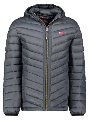 Geographical Norway Kurtka pikowana "Carliti" w kolorze szarym