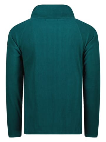 Geographical Norway Kurtka polarowa "Tug" w kolorze zielonym