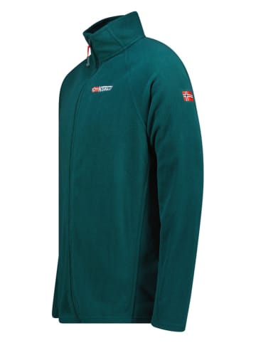 Geographical Norway Kurtka polarowa "Tug" w kolorze zielonym