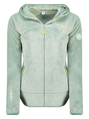 Geographical Norway Kurtka polarowa "Upalood" w kolorze zielonym