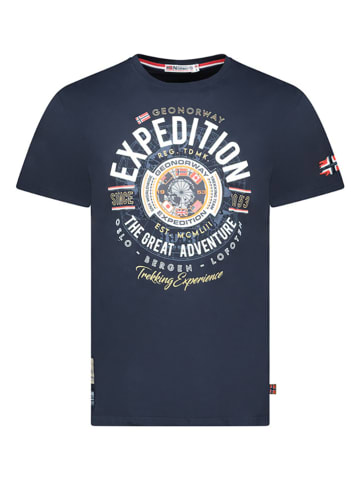 Geographical Norway Shirt "Jaldemar" donkerblauw