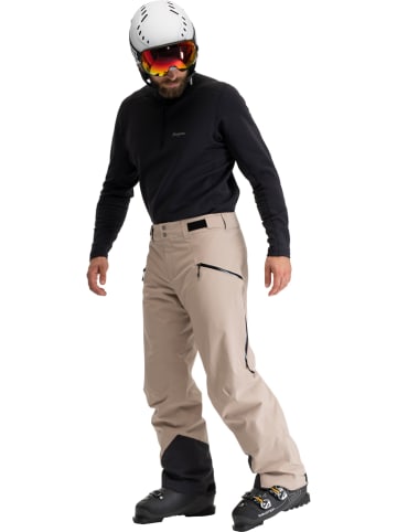 Bergans Ski-/ Snowboardhose "Oppdal" in Beige/ Schwarz