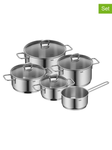 Silit 9tlg. Edelstahl-Kochgeschirr-Set "Alicante"