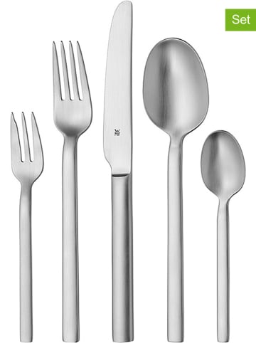 WMF 30tlg. Mattiertes Edelstahl-Besteckset "Alto"