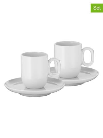 WMF 4tlg. Set: Espresso-Tassen in Weiß - 60 ml