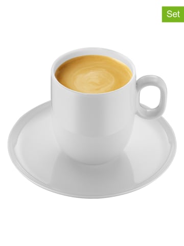 WMF 4tlg. Set: Espresso-Tassen in Weiß - 120 ml