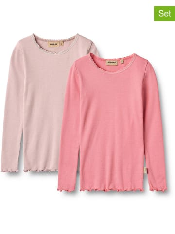 Wheat 2er-Set: Longsleeves "Reese" in Rosa/ Pink