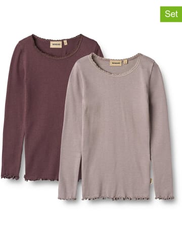 Wheat 2er-Set: Longsleeves "Reese" in Lila