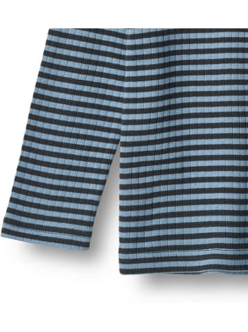 Wheat Longsleeve "Stig" in Dunkelblau/ Blau