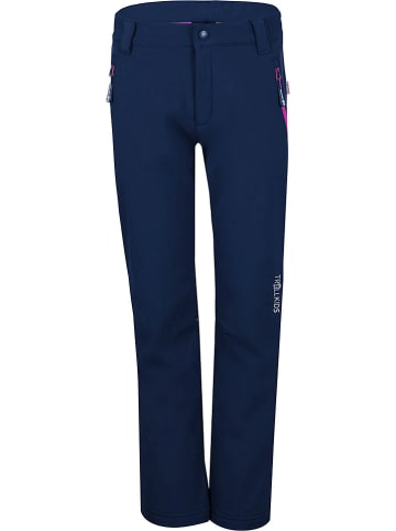 Trollkids Softshellhose "Fjell" in Blau/ Pink