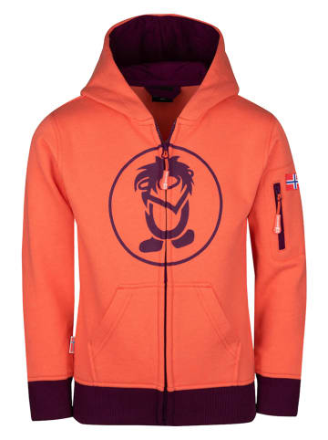 Trollkids Sweatvest "Sortland" oranje/paars