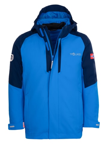 Trollkids 3in1-Funktionsjacke "Skanden" in Blau