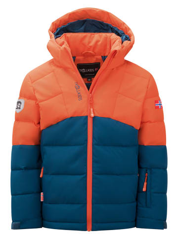 Trollkids Winterjacke "Gryllefjord" in Dunkelblau/ Orange