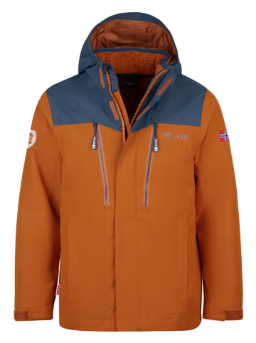 Trollkids 3in1-Funktionsjacke "Preikestolen" in Hellbraun