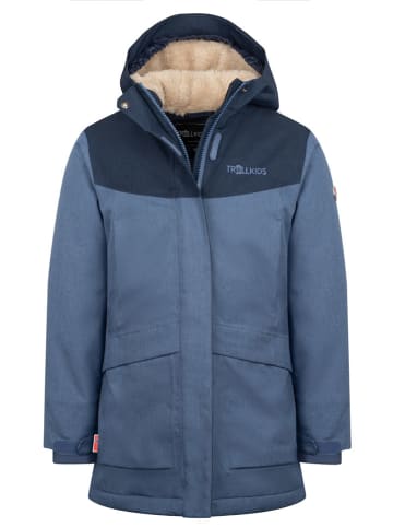 Trollkids Płaszcz zimowy "Oslo" w kolorze niebieskim
