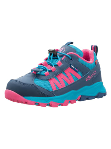 Trollkids Wanderboots "Tronfjell" in Blau/ Pink