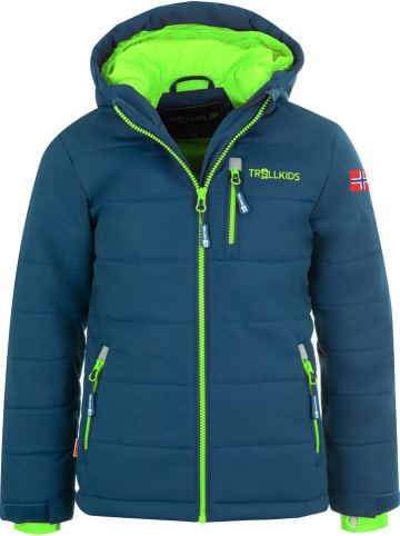 Trollkids Ski-/ Snowboardjacke "Hemsedal XT" in Dunkelblau/ Grün