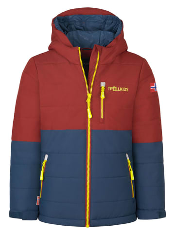 Trollkids Ski-/ Snowboardjacke "Hemsedal" in Braunrot/ Dunkelblau