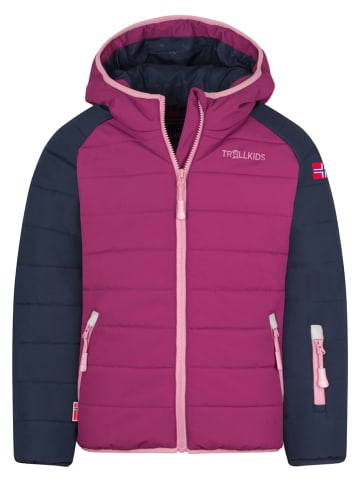 Trollkids Ski-/ Snowboardjacke "Hafjell" in Pink/ Dunkelblau