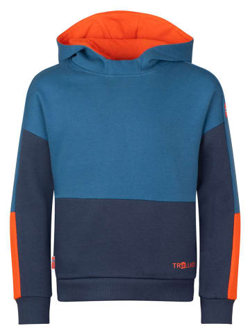 Trollkids Hoodie "Rondane" in Blau