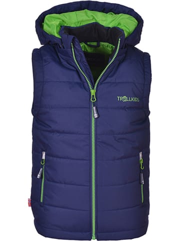 Trollkids Functionele bodywarmer "Narvik" donkerblauw/groen