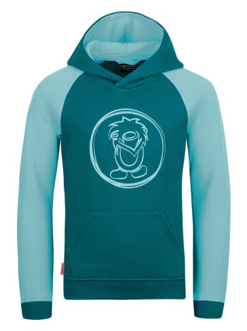 Trollkids Hoodie "Stavanger" turquoise