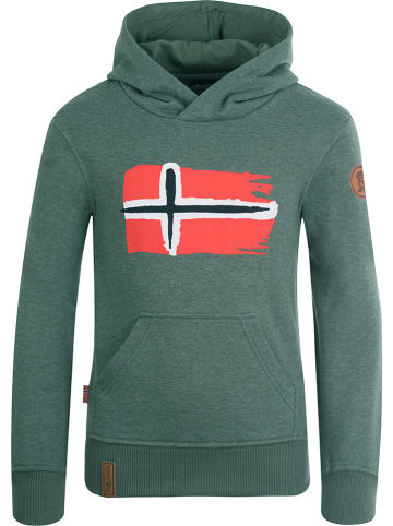 Trollkids Hoodie "Trondheim" in Grün