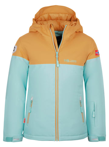 Trollkids Ski-/ Snowboardjacke "Hallingdal" in Hellblau/ Hellbraun