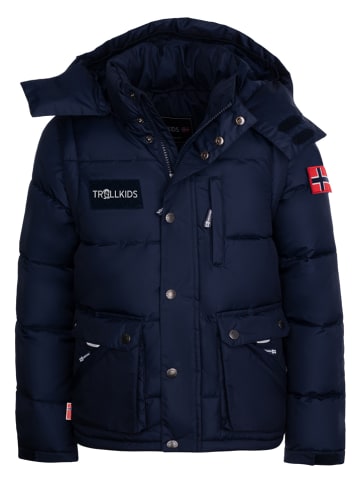 Trollkids Zip-Off-Winterjacke "Holmdalen XT" in Dunkelblau