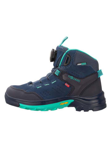Trollkids Leren wandelschoenen "Gjende" donkerblauw