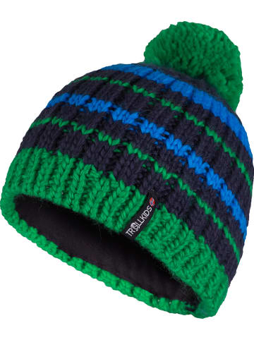 Trollkids Muts "Hafjell" groen/donkerblauw