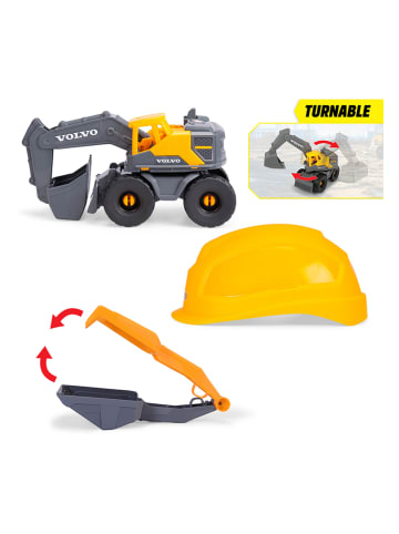 Dickie 4-częściowy zestaw budowlany "Volvo Tough Excavator" w kolorze żółtym - 3+