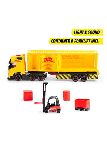 Dickie Ciężarówka zabawkowa "DHL Truck" w kolorze żółtym - 3+