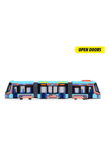 Dickie Tramwaj zabawkowy "City Tram" w kolorze niebieskim - 3+