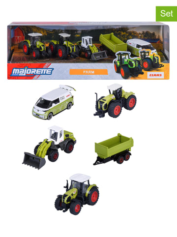 Dickie 5-częściowy zestaw pojazdów zabawkowych "Claas Farm" w kolorze zielonym - 3+