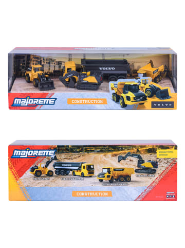 Dickie 4-delige set: speelgoedauto's "Volvo Construction" geel - vanaf 3 jaar