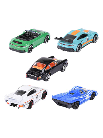 Dickie 5-częściowy zestaw samochodzików "Porsche" w różnych kolorach - 3+