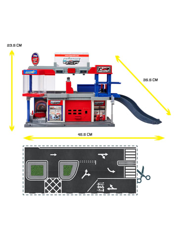 Dickie Spielstation ''Legends Tuning Garage'' in Blau/ Rot - ab 5 Jahren