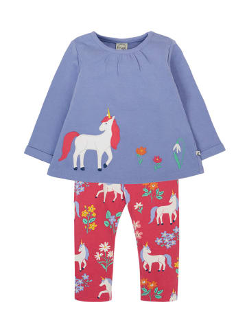 Frugi 2tlg. Outfit in Blau/ Rot