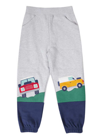 Frugi Spodnie dresowe "Malpas" w kolorze szaro-granatowym