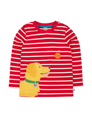 Frugi Koszulka "Discovery" w kolorze czerwono-białym