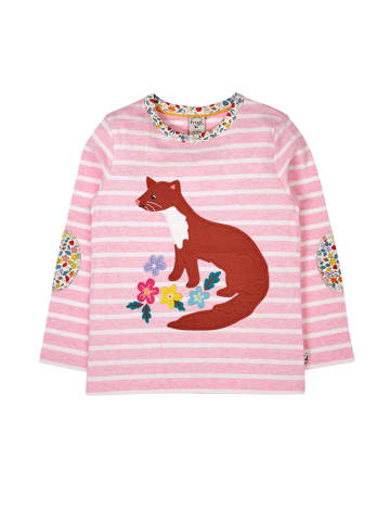 Frugi Longsleeve "Archer" in Rosa/ Weiß
