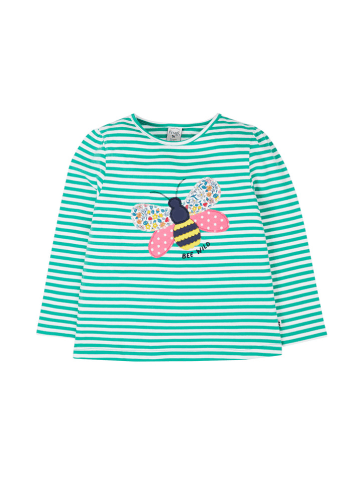 Frugi Longsleeve "Theresa" groen/wit