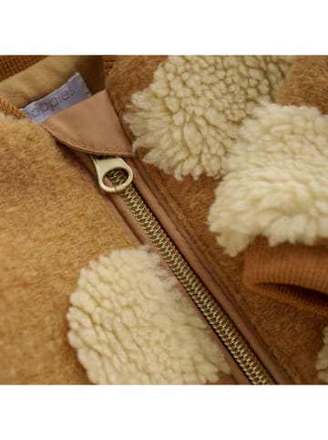 Noppies Fleecejacke in Hellbraun/ Beige