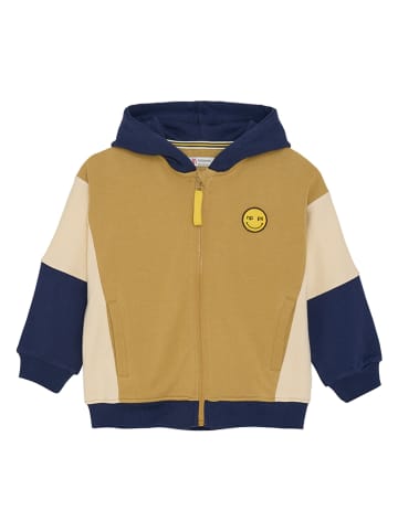 Noppies Sweatvest lichtbruin/beige/donkerblauw