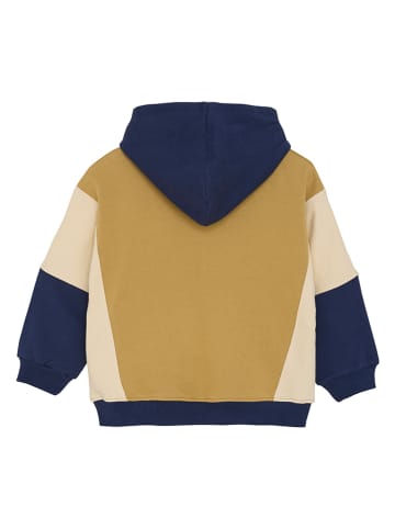 Noppies Sweatvest lichtbruin/beige/donkerblauw
