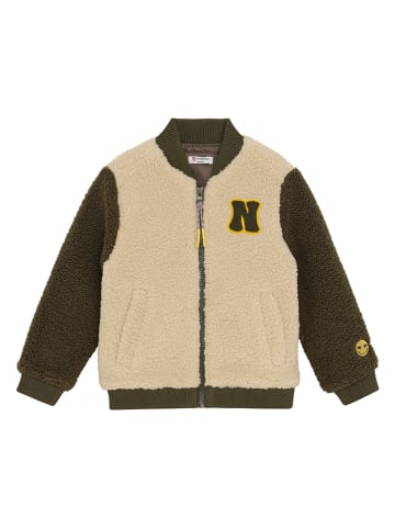 Noppies Fleecejacke in Beige/ Grün