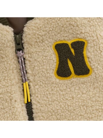 Noppies Fleecejacke in Beige/ Grün