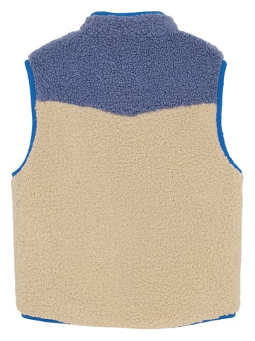Noppies Fleece bodywarmer beige/blauw