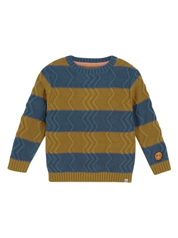 Noppies Pullover in Blau/ Hellbraun